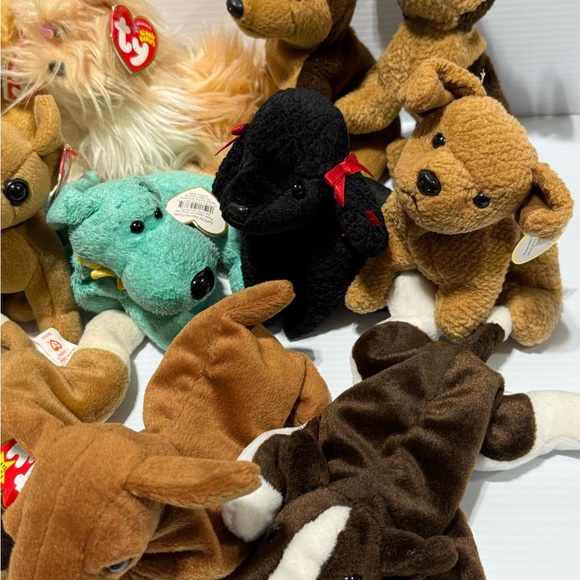 Puppy Dog Lot of 14 TY Beanie Babies Plush Toys Collection - Picture 3 of 9